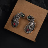 Paisley Grace Earrings – Oxidized Silver Love Classic