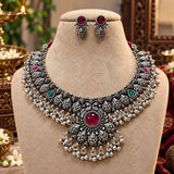 Royal Design oxidised Saaj Necklace