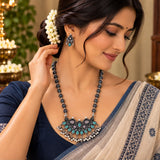 Monalisa Long Necklace with Javmani