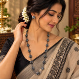 Oxidised Long Kudi Necklace