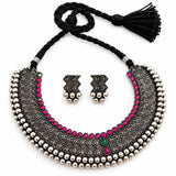 Oxidised Pink Stone Wajratik