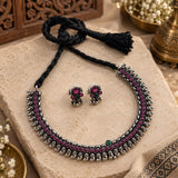 Oxidised Delicate Koyali Necklace