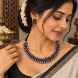 Oxidised Delicate Koyali Necklace