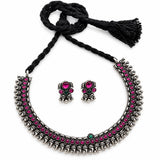 Oxidised Delicate Koyali Necklace