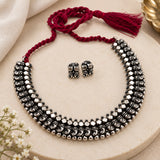 Ashtapailu Koyali Oxidised Necklace