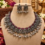 Oxidised Tirumala Shankh Necklace