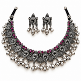 Oxidised Tirumala Shankh Necklace