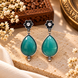 Water Drop Oxidised Earrings