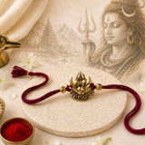 Mahakal Gold Antique Rakhi