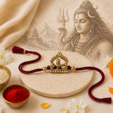 Mahadev Pindi Gold Antique Rakhi