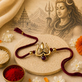 Trishul Gold Antique Rakhi