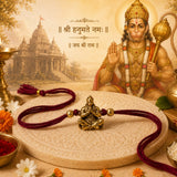 Bajrangbali Gold Antique Rakhi