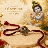 Krishna Gold Antique Rakhi