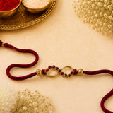 Infinity Stone Gold Antique Rakhi