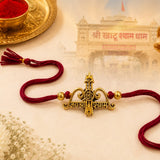Khatu Shyam Gold Antique Rakhi