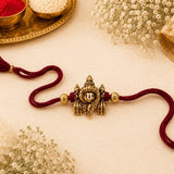 Shree Venkatesh Gold Antique Rakhi