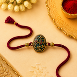 Heritage Gold Antique Rakhi