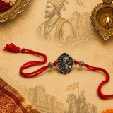 Chhatrapati Shambhu Raje Oxidised Rakhi