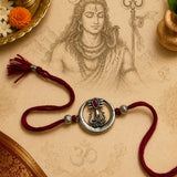 Mahadev Trishul Oxidised Rakhi
