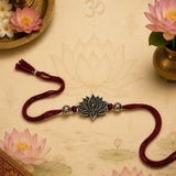 Lotus Oxidised Rakhi