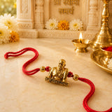 Shri Swami Samarth Brahmand Nayak Golden Rakhi