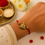 Shri Swami Samarth Brahmand Nayak Golden Rakhi