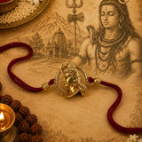 Shambhu Mahadev Golden Rakhi