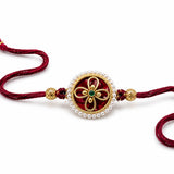 Handcrafted Heritage Golden Rakhi