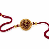 Handcrafted Heritage Golden Rakhi