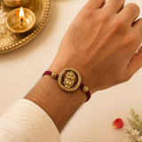 Bajrangbali Golden Rakhi