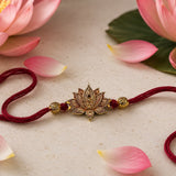 Lotus Golden Rakhi