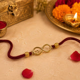 Infinite Love Golden Rakhi