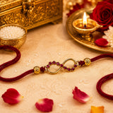 Infinite Elegance Golden Rakhi