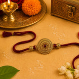 Designer Golden Rakhi